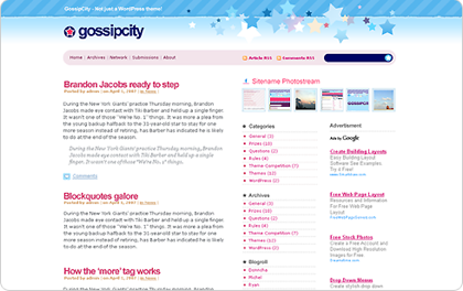 Gossip City WordPress Theme