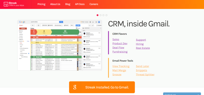 Streak CRM in your Inbox
