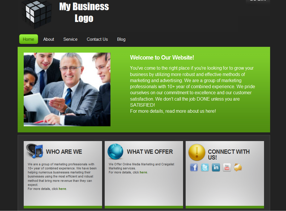 Basic Business Website Template